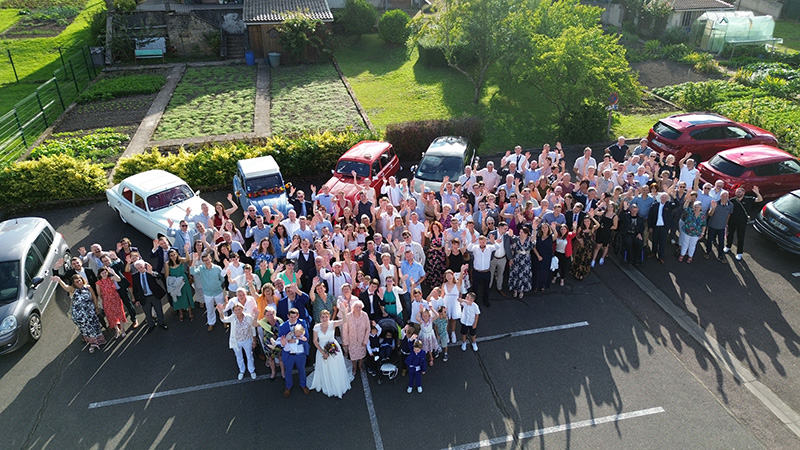 Photo Drone Groupe et Cocktail