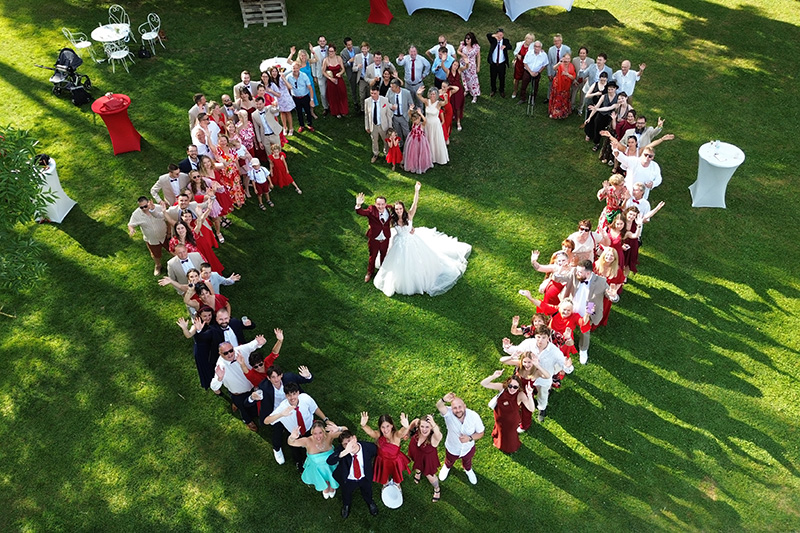 Photo Arienne de Grand Groupe par Drone